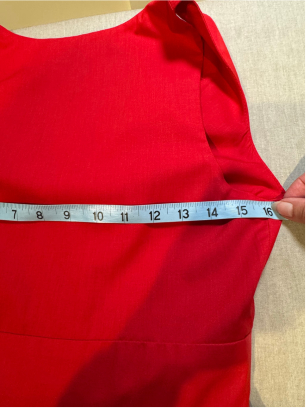 Women's elorie Red Sleeveless Midi Open Tie Back Dress Size 4 - Picture 9 of 11